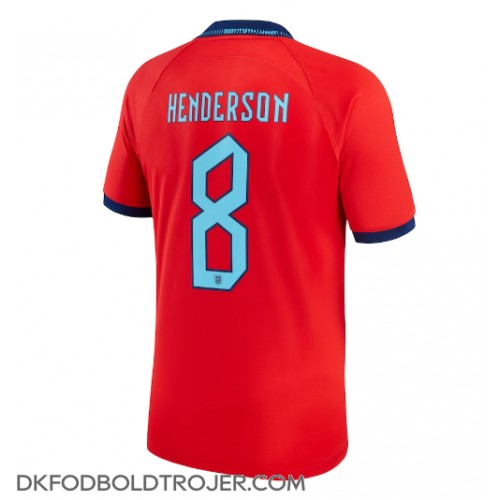 Billige England Jordan Henderson #8 Udebane Fodboldtrøjer VM 2022 Kortærmet